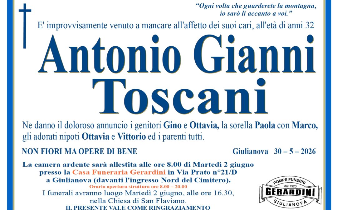 ANTONIO GIANNI TOSCANI