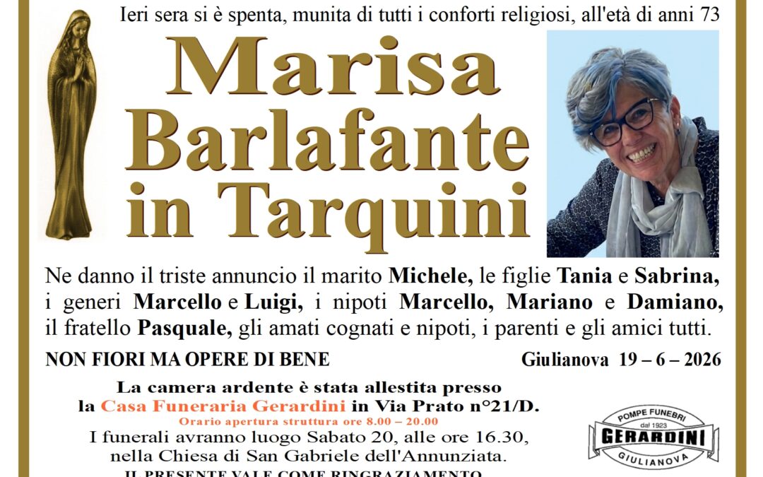 MARISA BARLAFANTE IN TARQUINI