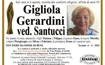 GIGLIOLA GERARDINI VED. SANTUCCI