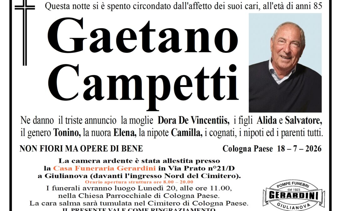 GAETANO CAMPETTI
