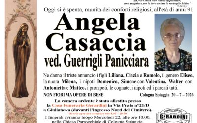 ANGELA CASACCIA VED. GUERRIGLI PANICCIARA