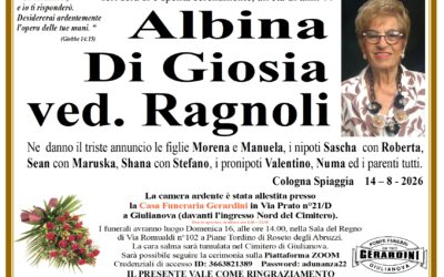 ALBINA DI GIOSIA VED. RAGNOLI