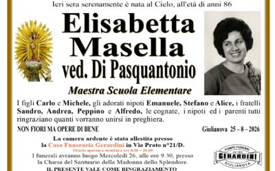 ELISABETTA MASELLA VED. DI PASQUANTONIO