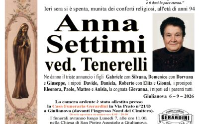 ANNA SETTIMI VED. TENERELLI